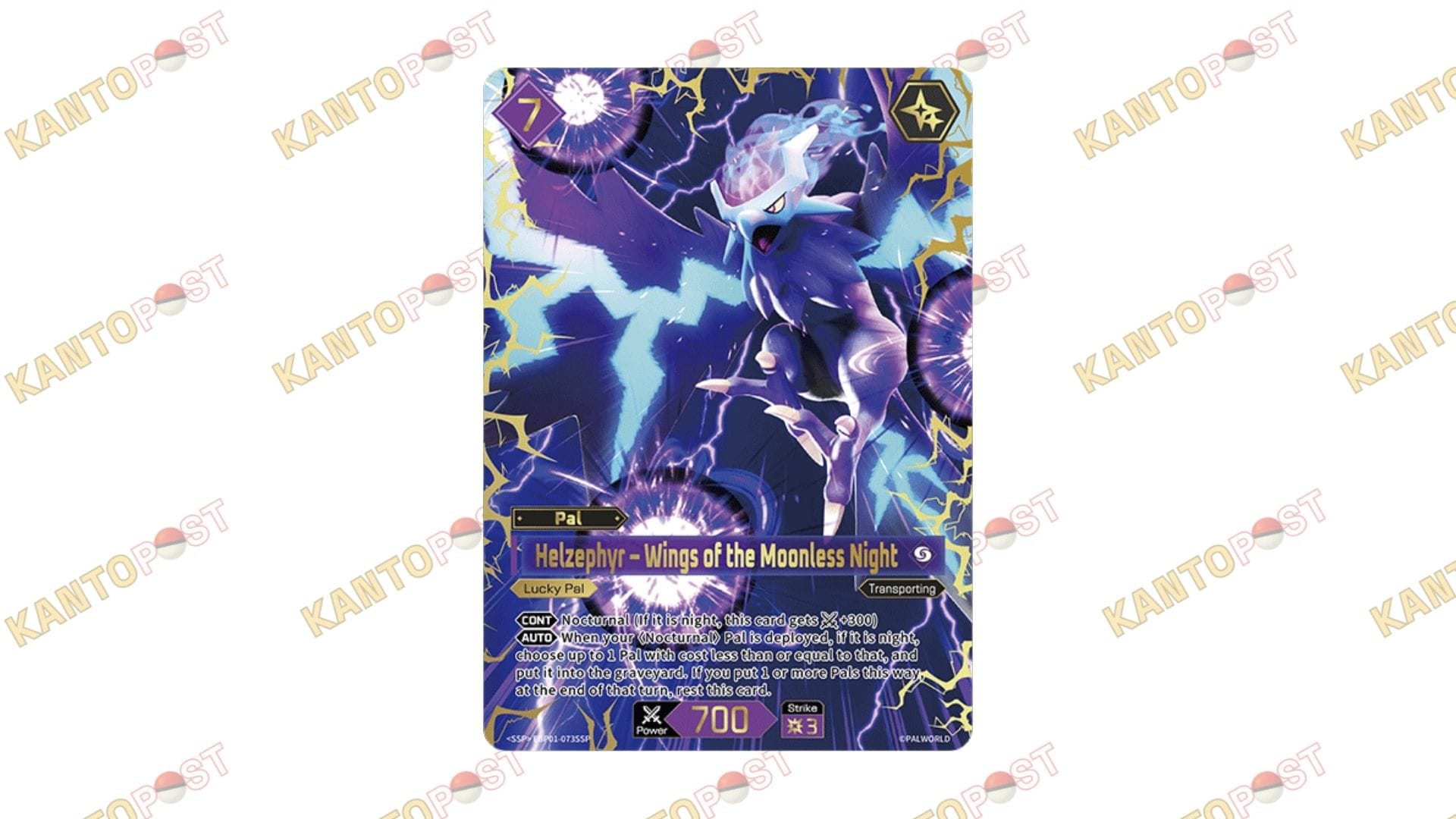Helzephyr - Wings of the Moonless Night Palworld card from Palworld card game