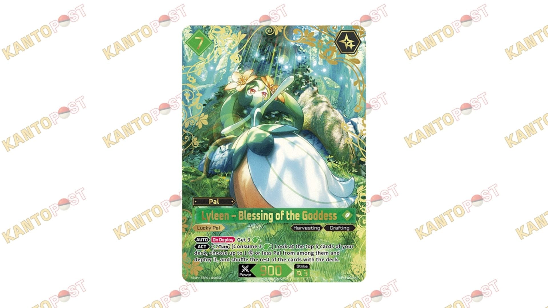 Lyleen - Blessing of the Goddess SSP Palworld card from Palworld TCG