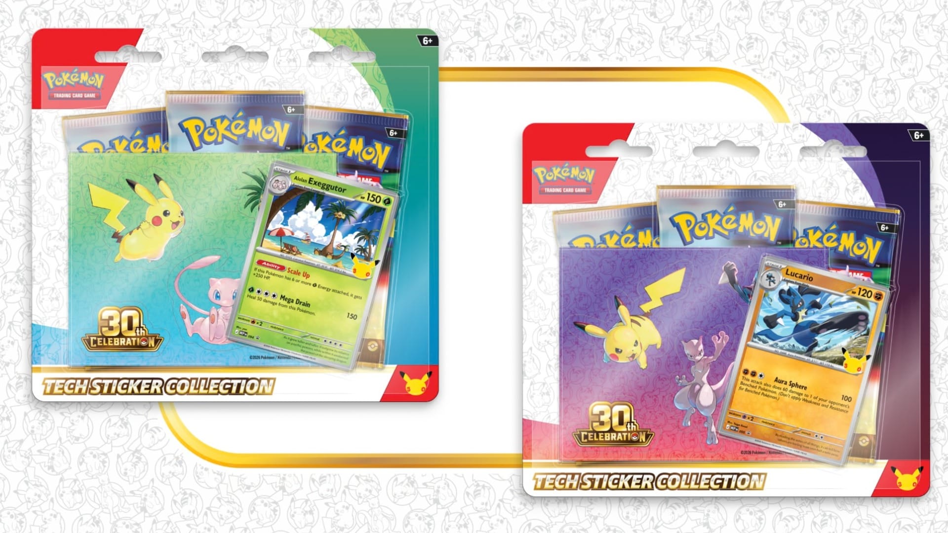 Pokémon 30th Celebration Tech Sticker Collection