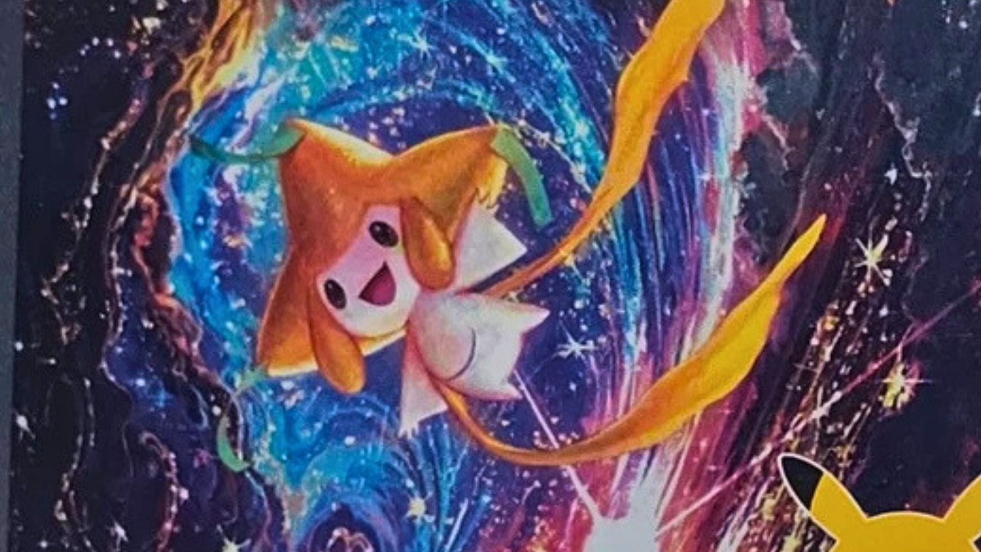 Jirachi ex Pokémon card artwork from Pokémon 30th Celebration