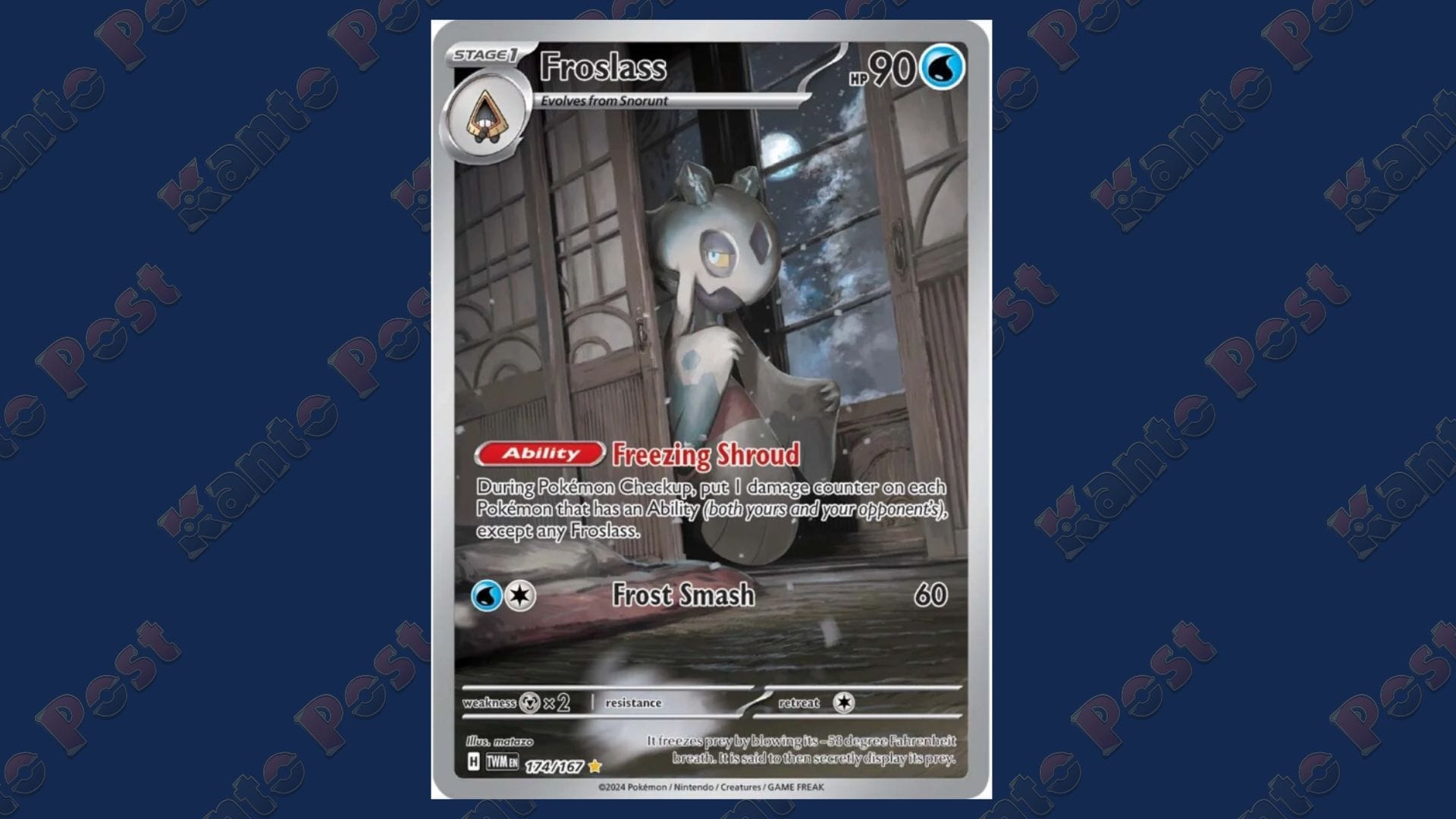 A Froslass #174 Pokémon card