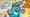 A close up artwork of a totodile Pokémon card from Pokémon First Partner Series 2