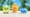 The three starter Pokemon from Pokemon Wind and Waves standing together