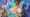 A sleeping mew surrounded by other Pokémon in the Crown Zenith Mew GG10 Pokémon card