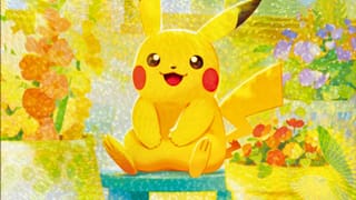 Pikachu artwork from a Pokémon card of the Pokémon 30th Celebration set